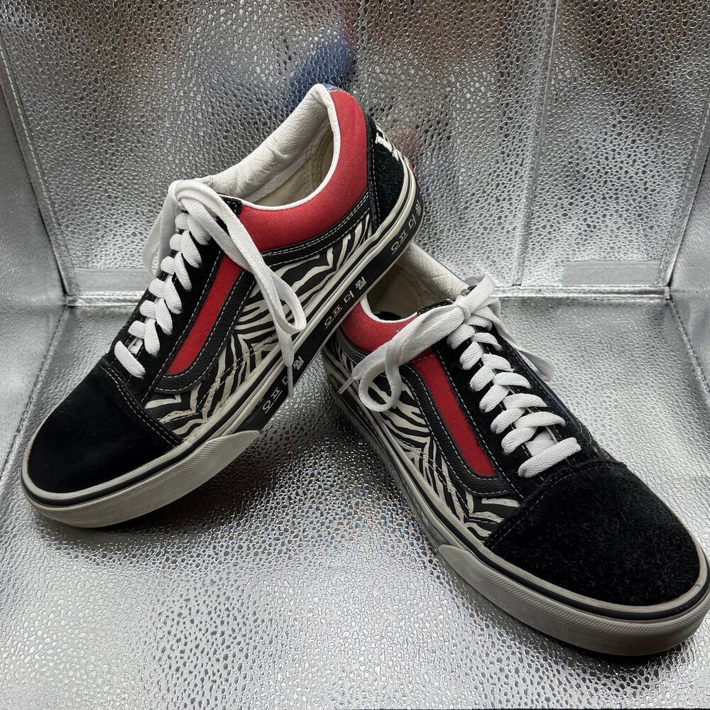 Vans Old Skool Korean Typography Men 8 Women 9.5 Tiger Floral VN0A38G19HW